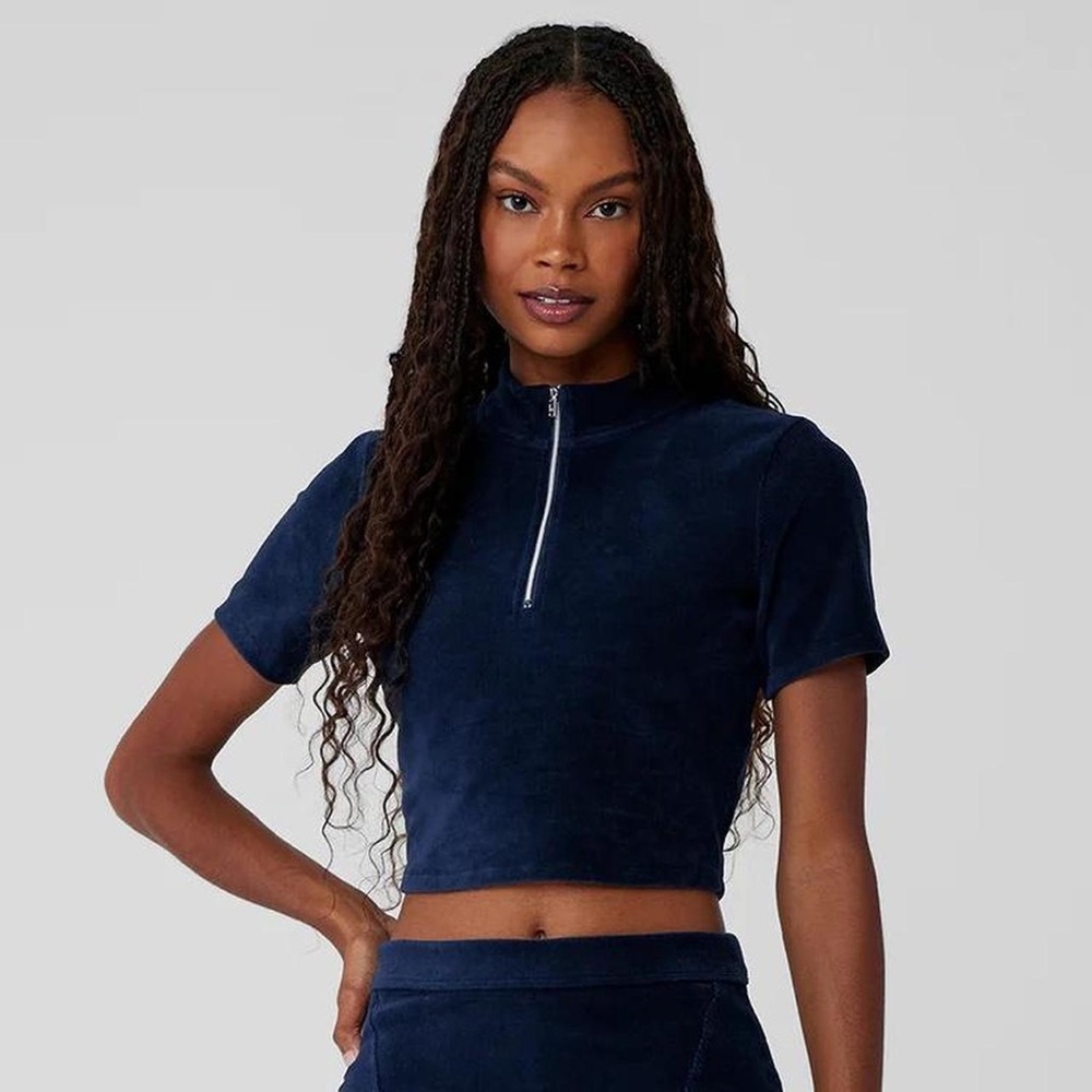Alo Yoga Micro Corduroy Winter Break Mock Neck